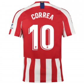 Koszulka Atlético Madryt CORREA 10 Domowe Koszulki Piłkarskie 2019-2020 Krótki Rękaw